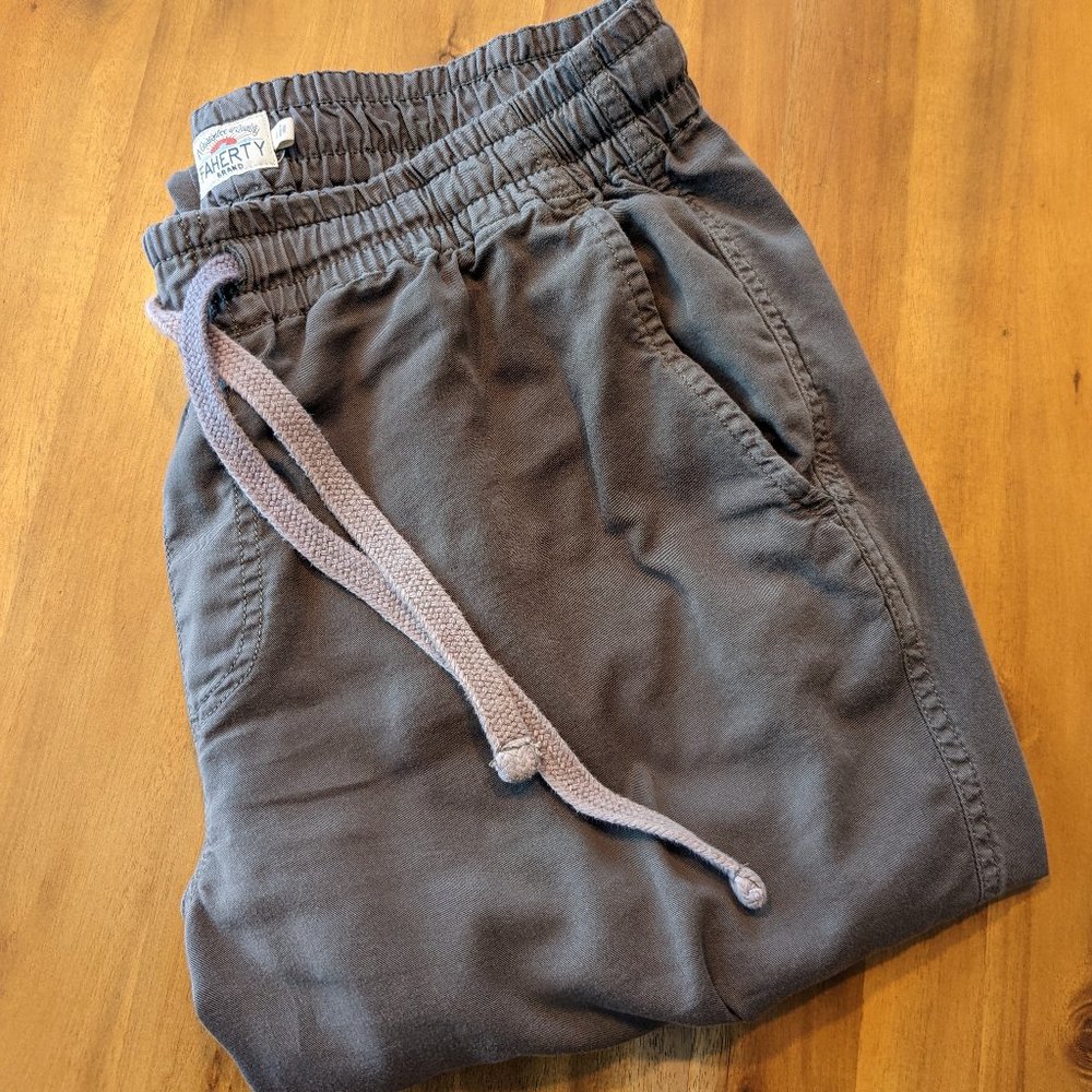 Faherty Pants - Gray - Large